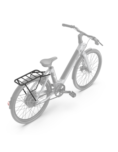 Vue du porte bagage sur le vélos (vélo non inclus)