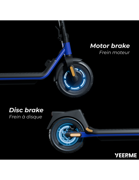 Double freins : disque arrière et électronique AVANT Double freins : disque arrière et électronique AVANT