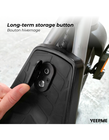 Bouton d'hivernage. Appuyer pour préserver la batterie !