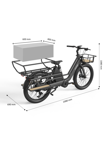 YEEP.ME DAY CARGO 2 LR - 1250Wh 150km - nouvelle version 2025