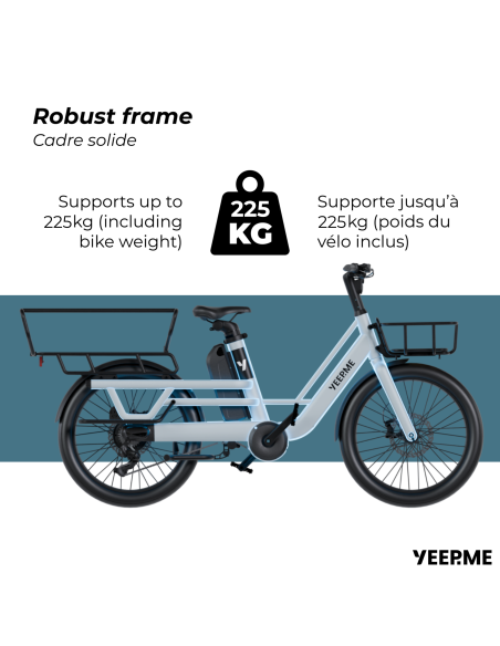YEEP.ME DAY CARGO 2 LR - 1250Wh 150km - nouvelle version 2025