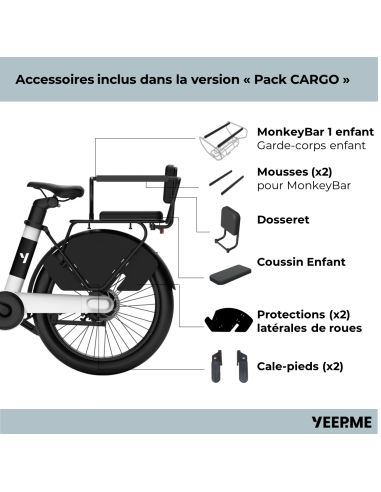 YEEP.ME DAY COMPACT "Pack Cargo" - 70km - BOITE...