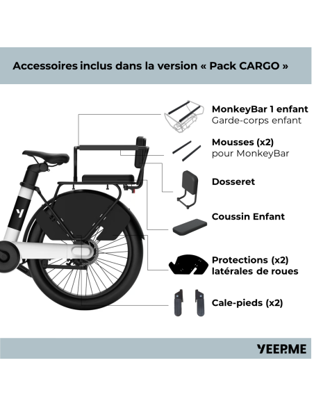 YEEP.ME DAY COMPACT "Pack Cargo" - 70km - BOITE AUTO
