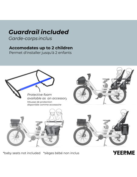 YEEP.ME DAY CARGO 2 LR - 1250Wh 150km - nouvelle version