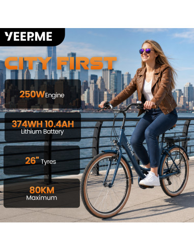 YEEP.ME City First 3（2026） - Ville 26'' 374Wh...