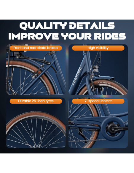 YEEP.ME City First 3（2026） - Ville 26'' 374Wh 80KM NFC