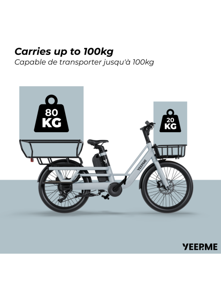 YEEP.ME DAY CARGO 3 LR - 1200Wh 150km NOUVEAUTE AOUT 2026