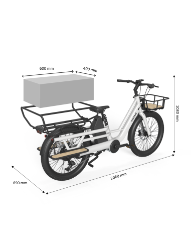 YEEP.ME DAY CARGO 3 LR - 1200Wh 150km NOUVEAUTE...