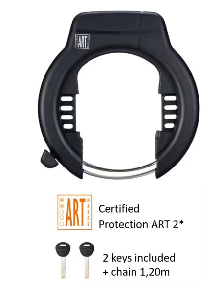 Accessoire YEEP.ME DAY CARGO 3 et MINI - Cadenas certifié ART2 + chaine 1,2m